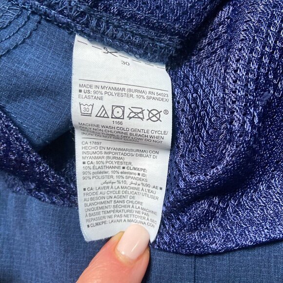 Old Navy Tech Hybrid Chino Shorts 9" Inseam 30 Performance Stretch Navy Size 30 - Picture 6 of 8